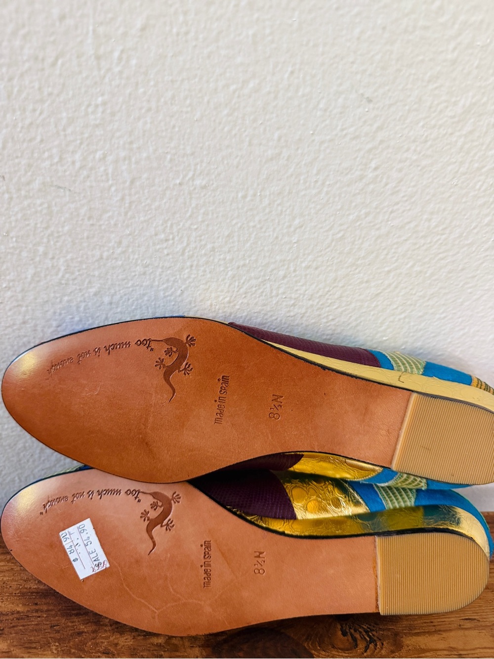 NWT Vintage Beverly Feldman Colorful Cactus Flats - Picture 5 of 6